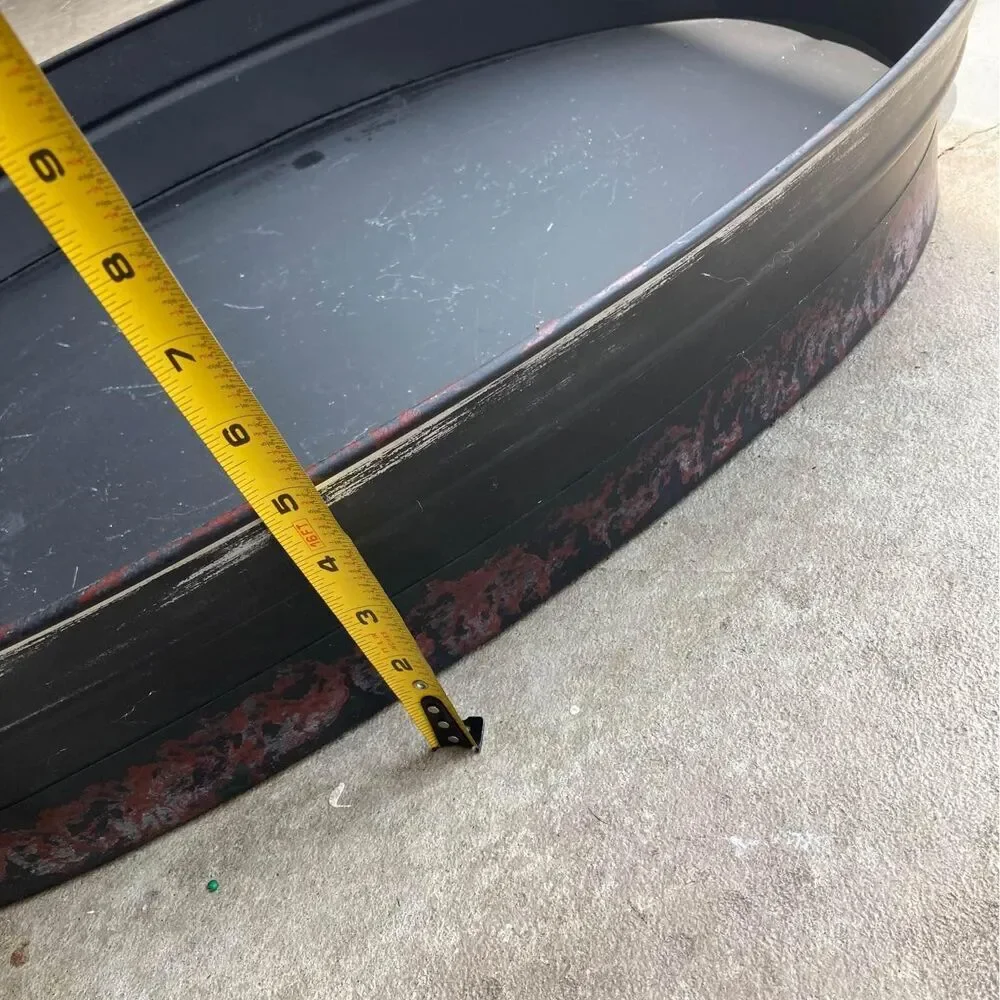 black metal decorative table tray platter